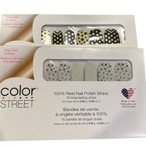 Color Street, 2 sets of retired Star nail strips‎ 💅🏻